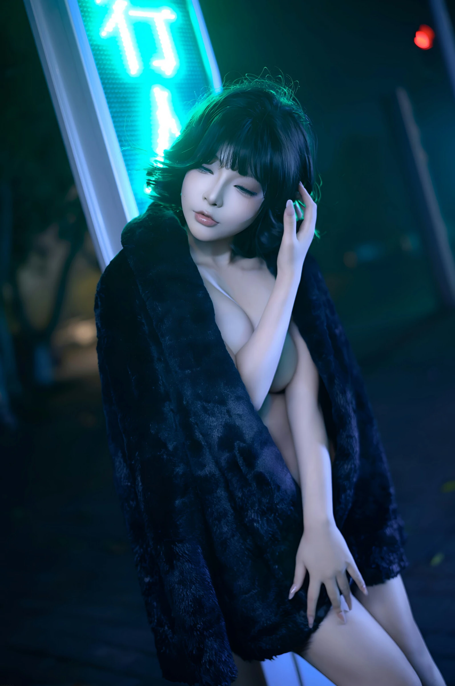 台北清晨車模美照 – 知性魅力夜景實錄典藏 - 110