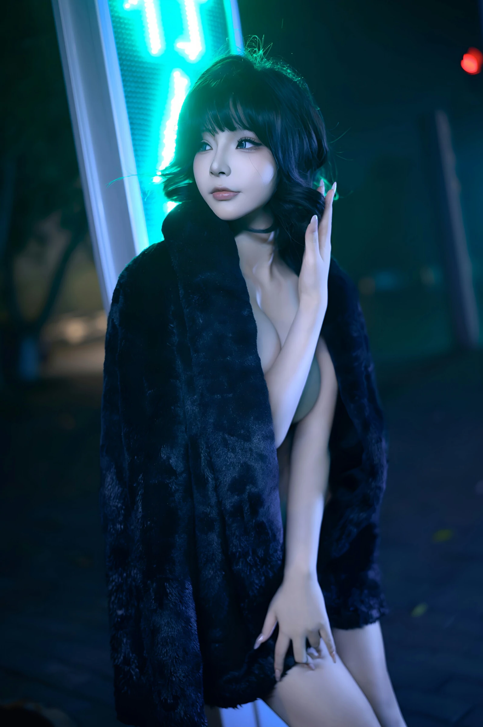 台北清晨車模美照 – 知性魅力夜景實錄典藏 - 111