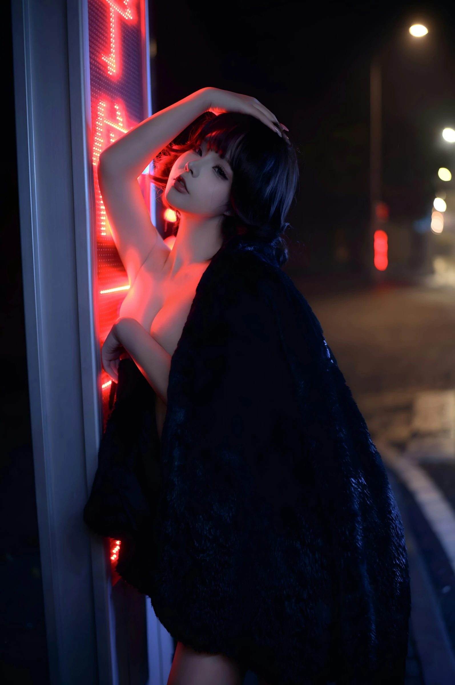 台北清晨車模美照 – 知性魅力夜景實錄典藏 - 112