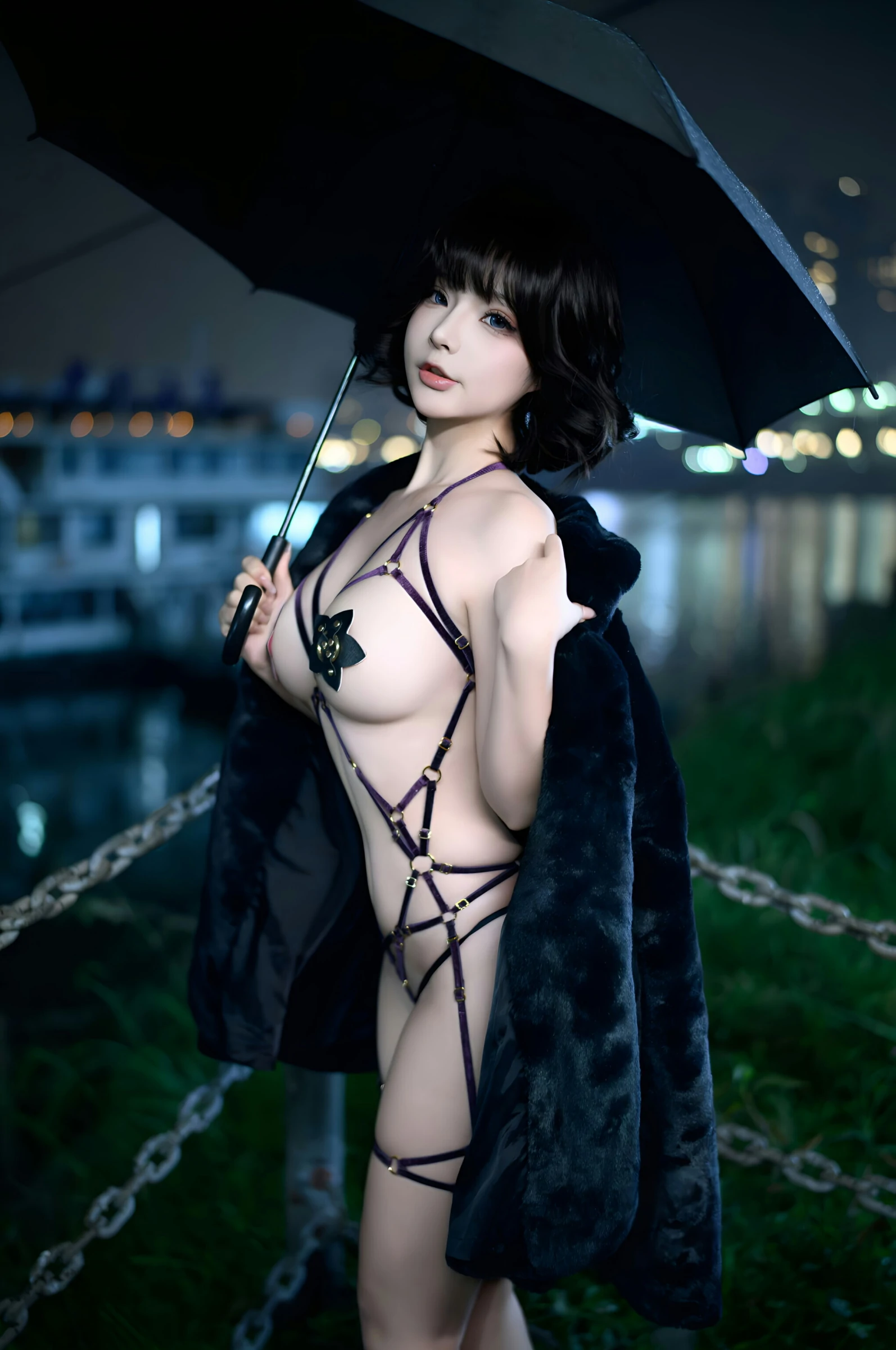 台北清晨車模美照 – 知性魅力夜景實錄典藏 - 12