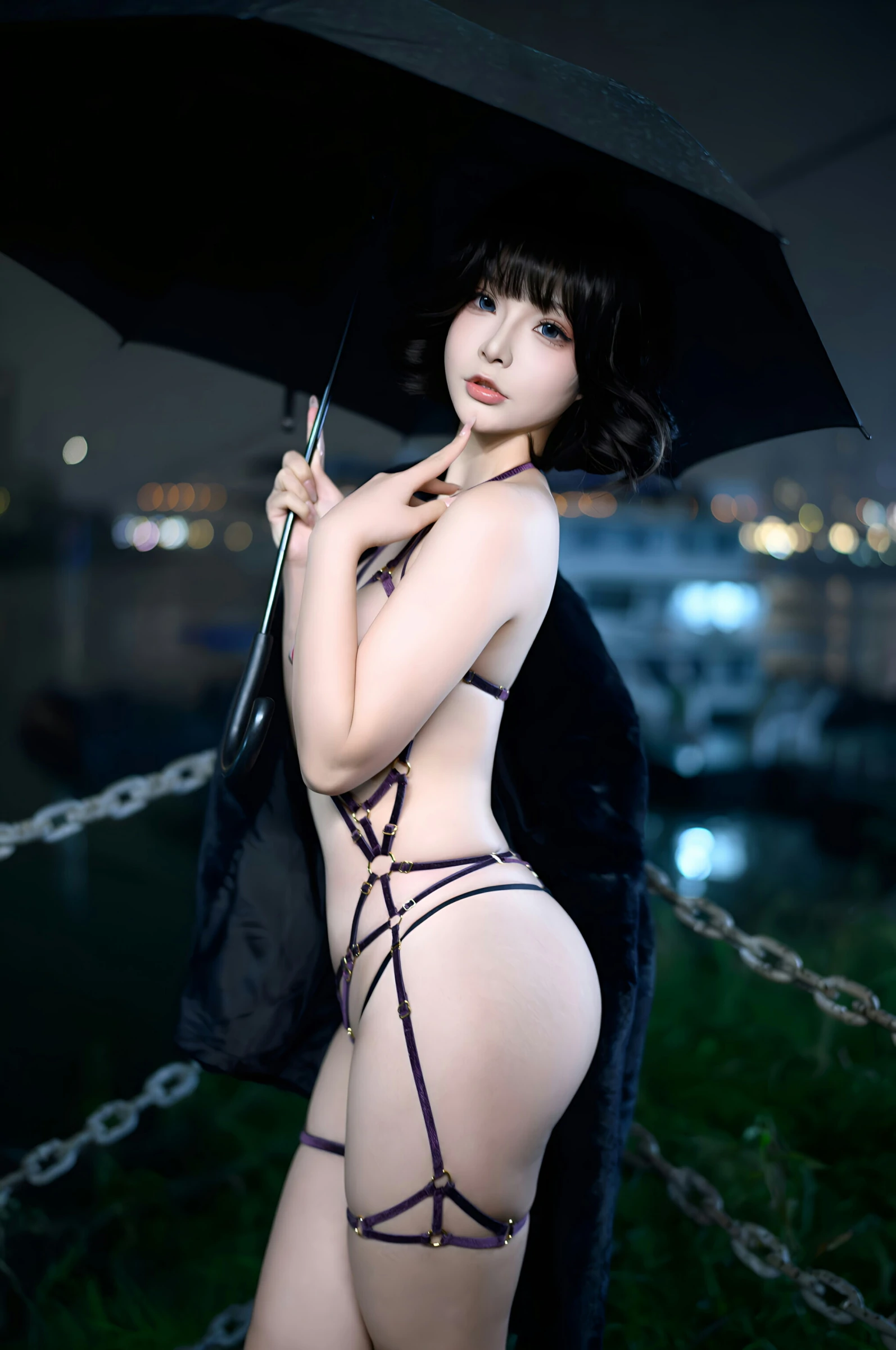 台北清晨車模美照 – 知性魅力夜景實錄典藏 - 14