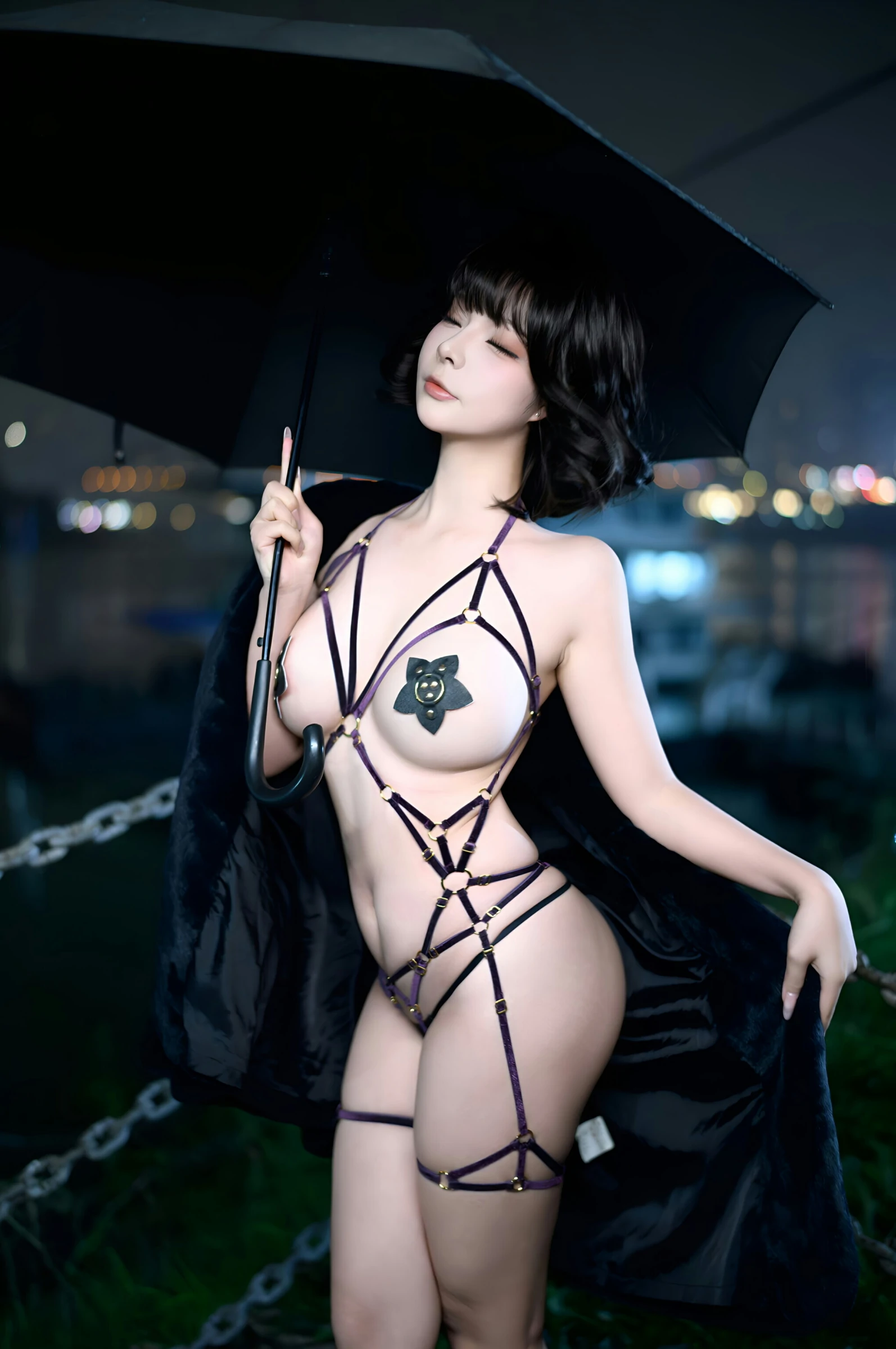 台北清晨車模美照 – 知性魅力夜景實錄典藏 - 16