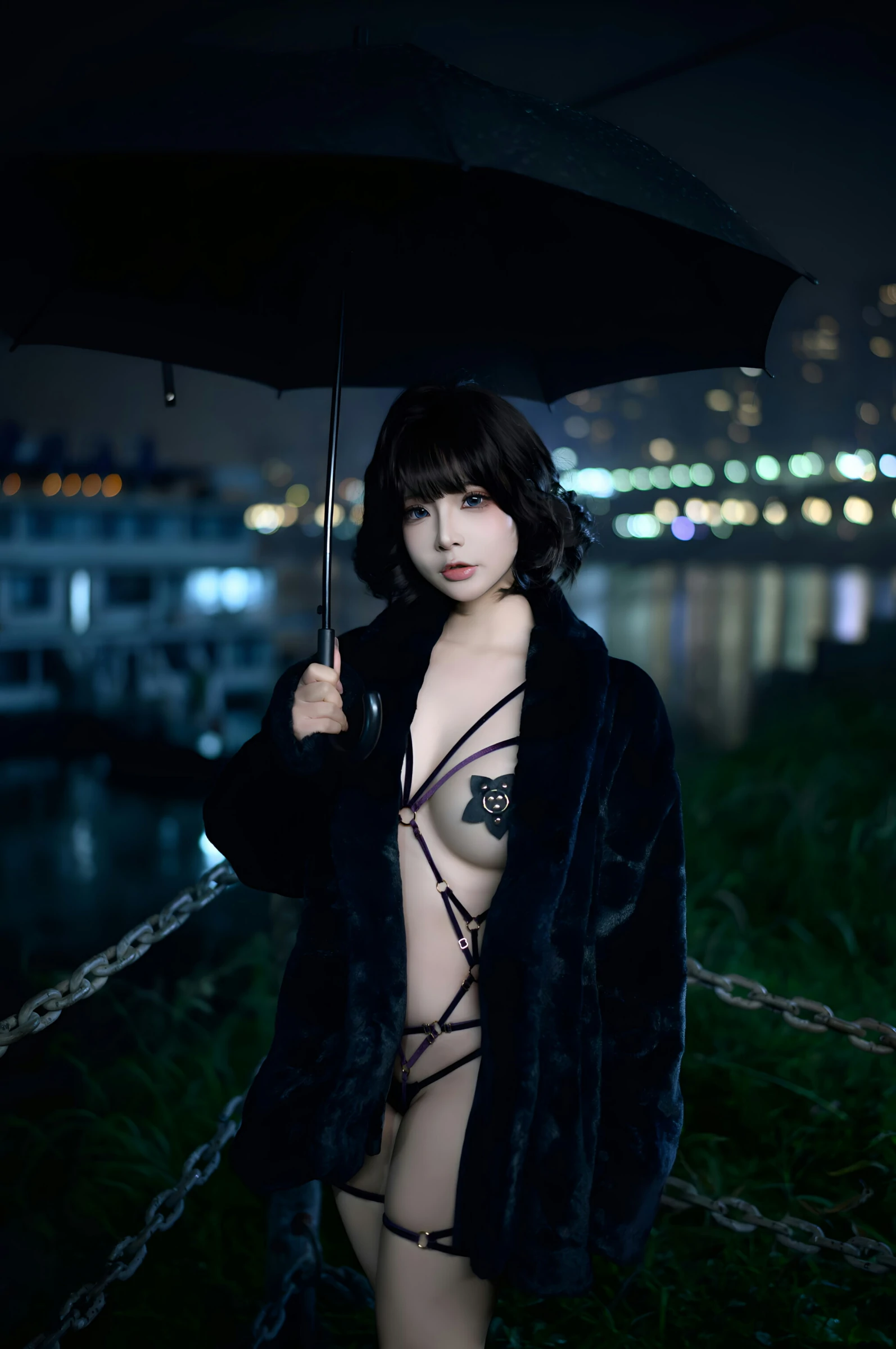 台北清晨車模美照 – 知性魅力夜景實錄典藏 - 2