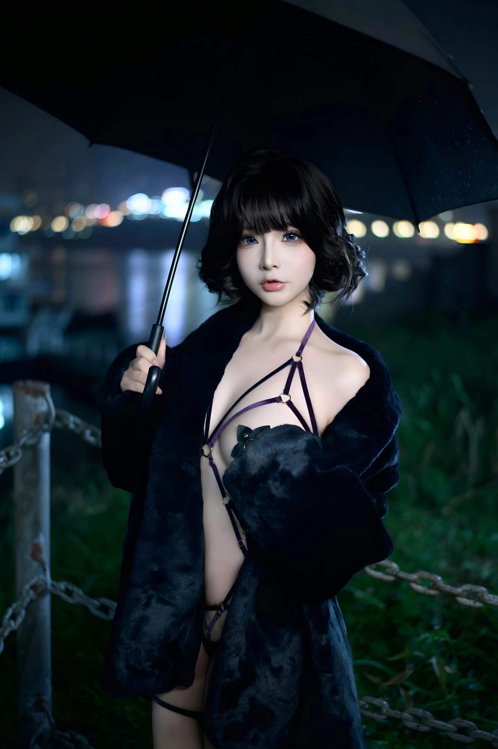 台北清晨車模美照 – 知性魅力夜景實錄典藏 - 3