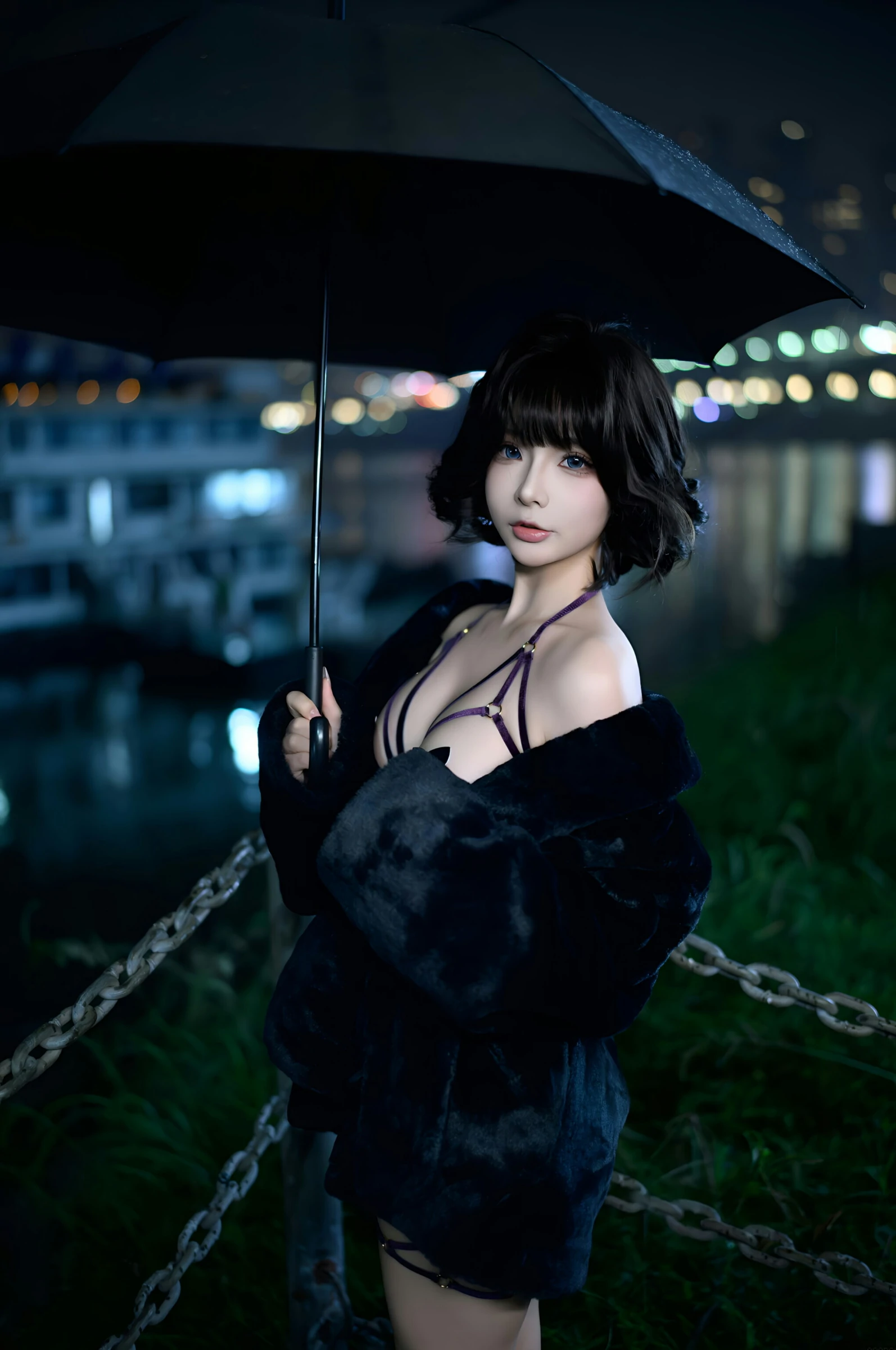 台北清晨車模美照 – 知性魅力夜景實錄典藏 - 5