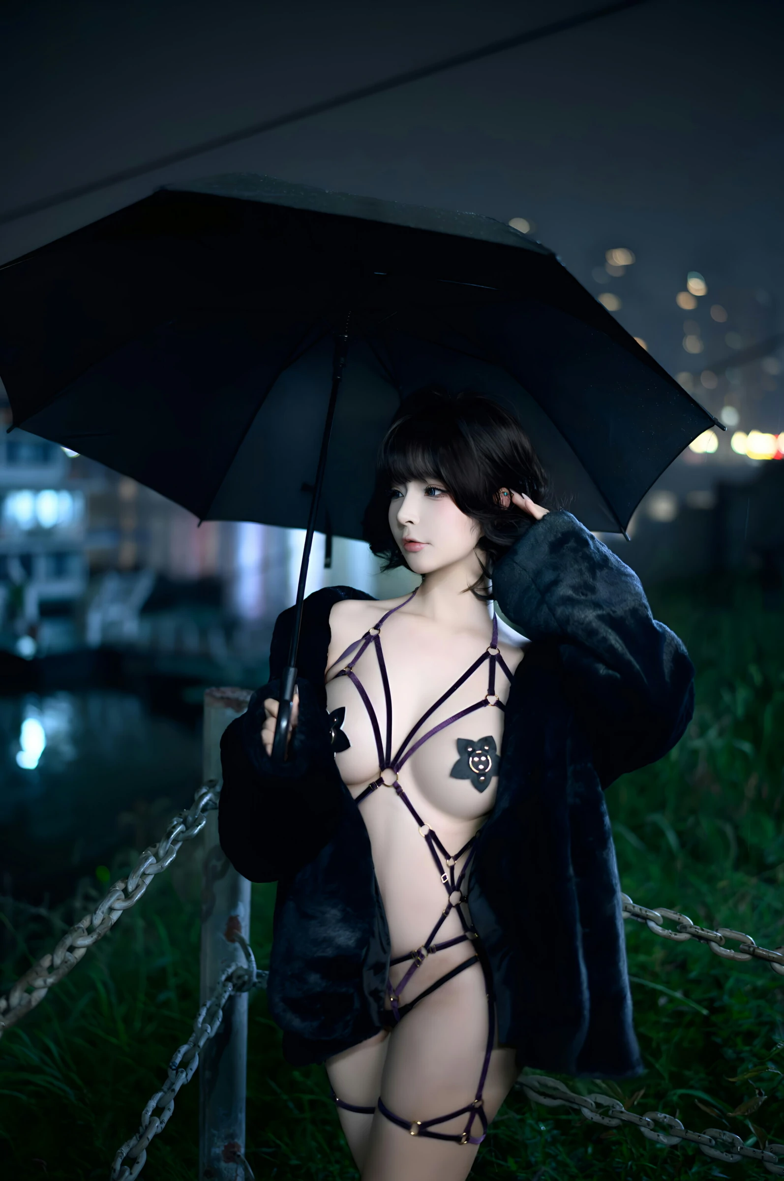 台北清晨車模美照 – 知性魅力夜景實錄典藏 - 7