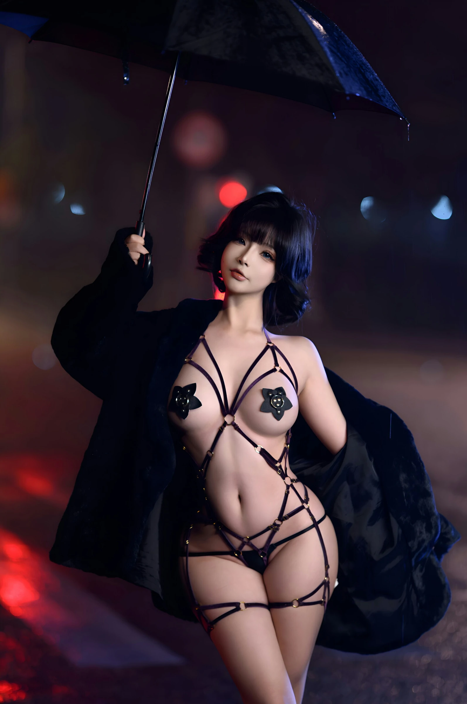 台北清晨車模美照 – 知性魅力夜景實錄典藏 - 85